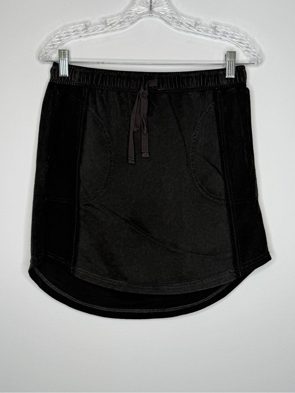 Umgee Charcoal Black Mini Skirt